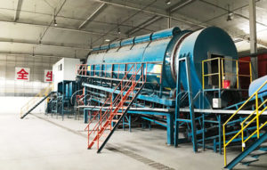 Municipal solid waste sorting machine