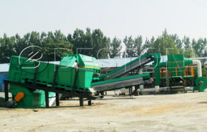 Waste recycling plant