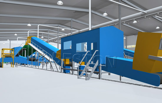 Beston Garbage Processing Plant-3D Model Demonstration