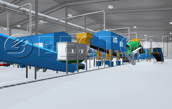 Beston MSW Treatment Plant - 3D Model Design