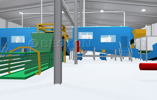 Beston Solid Waste Management Sorter with Automatic System